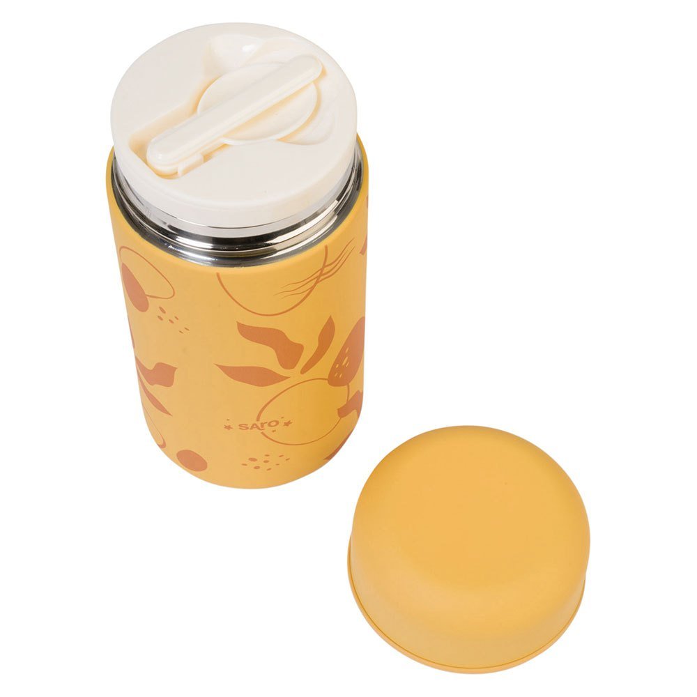 TERMO PARA ALIMENTOS 500ML SARO ·MOSTAZA· - Happy Moments Baby