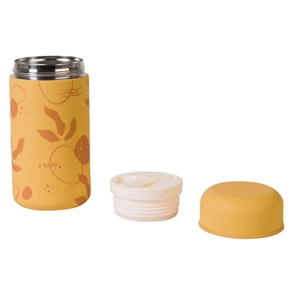 TERMO PARA ALIMENTOS 500ML SARO ·MOSTAZA· - Happy Moments Baby