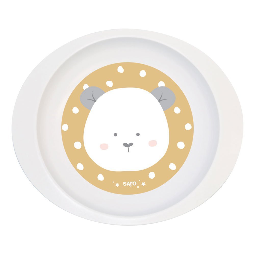 VAJILLA INFANTIL 5 PIEZAS SARO ·MOSTAZA· - Happy Moments Baby
