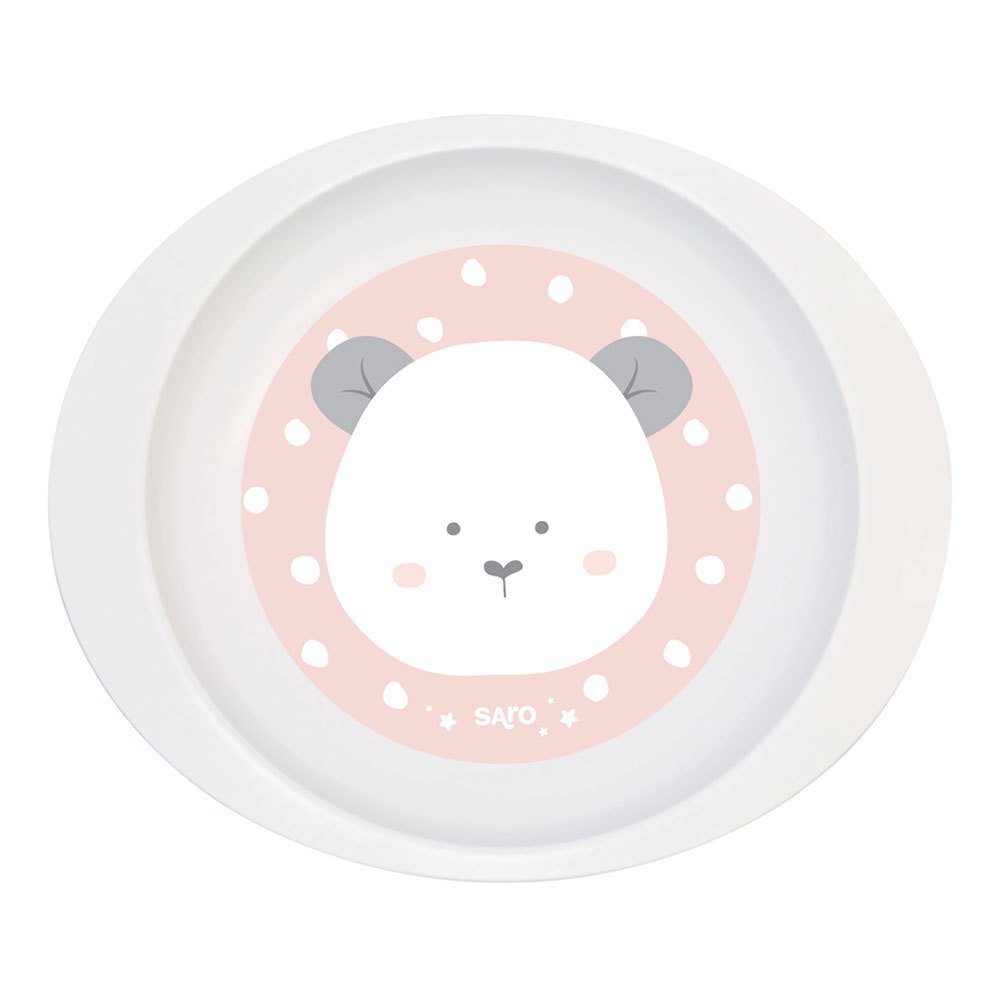 VAJILLA INFANTIL 5 PIEZAS SARO ·ROSA· - Happy Moments Baby