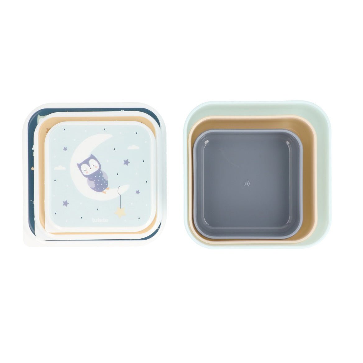 3 FIAMBRERAS CAJITAS ALMUERZO TUTETE ·MAGICAL FOREST· - Happy Moments Baby