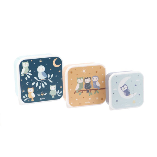 3 FIAMBRERAS CAJITAS ALMUERZO TUTETE ·MAGICAL FOREST· - Happy Moments Baby