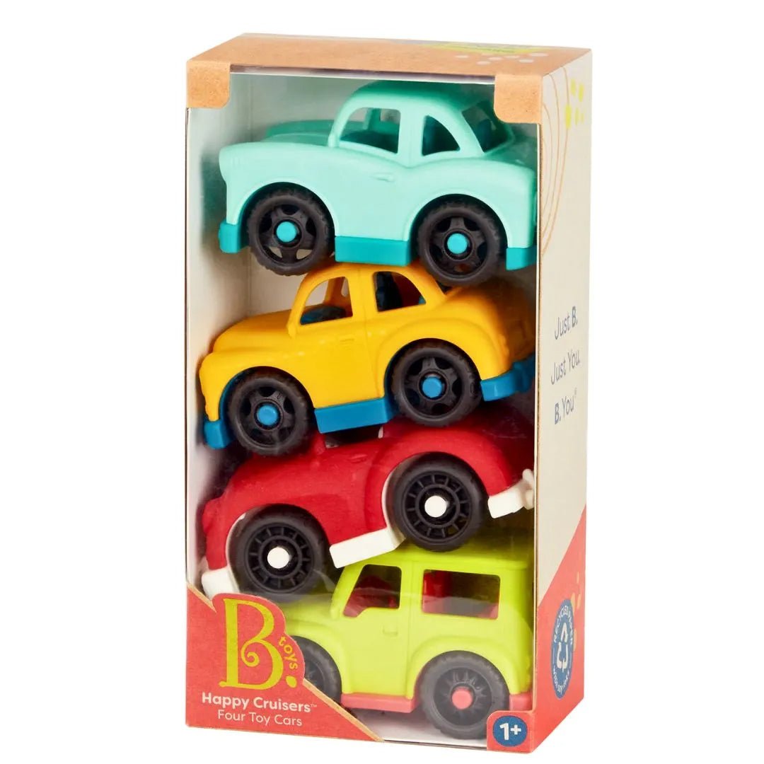 4 MINI COCHES JUGUETE BTOYS ·HAPPY CRUISERS· - Happy Moments Baby