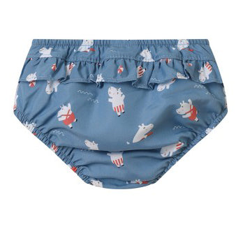 BAÑADOR PAÑAL TUTETE ·HIPPOS CON VOLANTES·