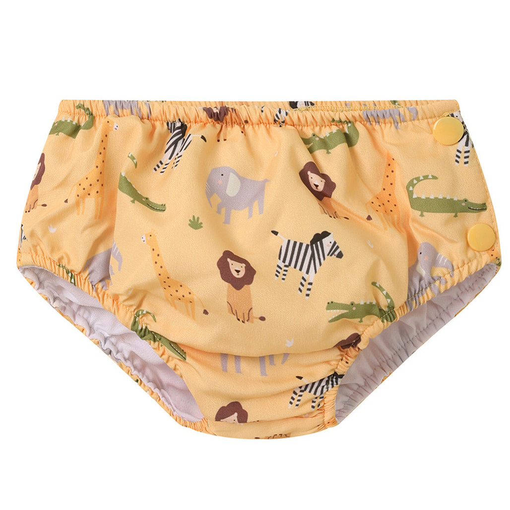 BAÑADOR PAÑAL TUTETE ·WILD ANIMALS CON VOLANTES·