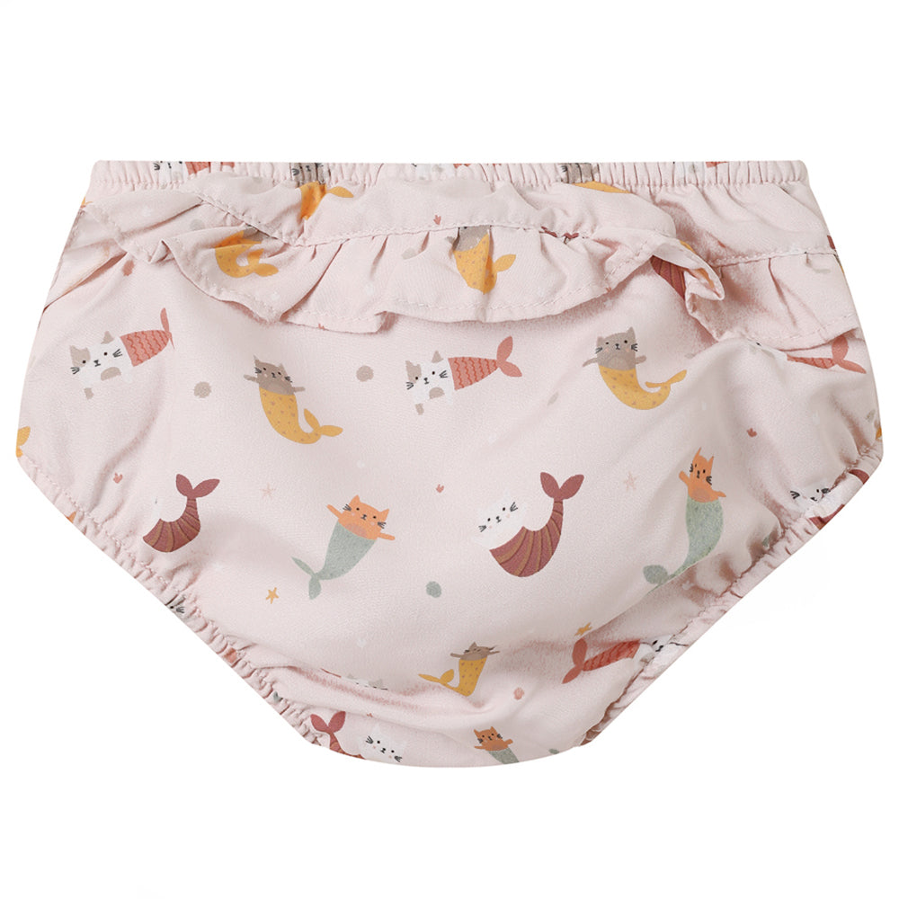 BAÑADOR PAÑAL TUTETE CON VOLANTES ·MERMAID CATS·