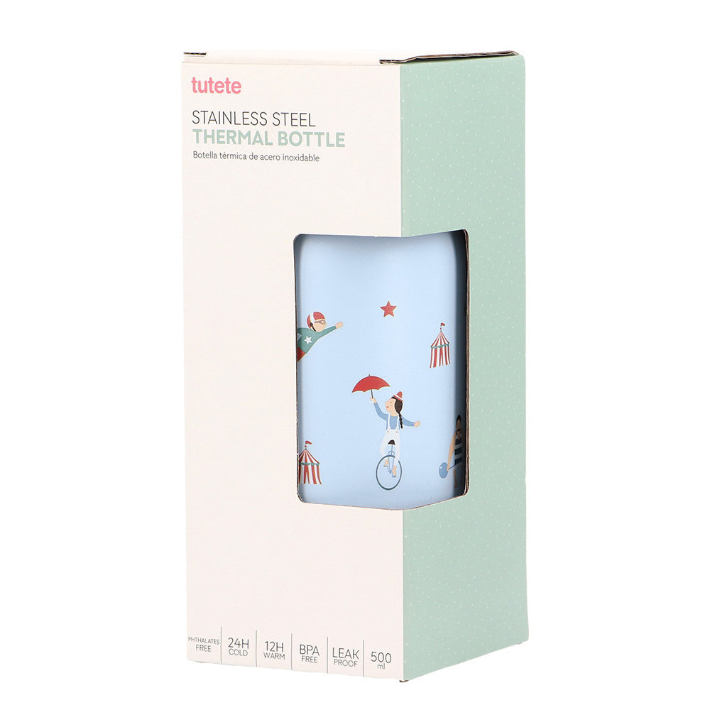 BOTELLA TÉRMICA DE ACERO TUTETE 500ML ·CIRCUS SHOW·
