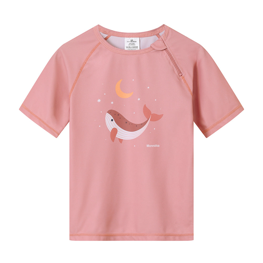 CAMISETA DE PROTECCIÓN SOLAR TUTETE ·MANGA CORTA WHALE PINK·