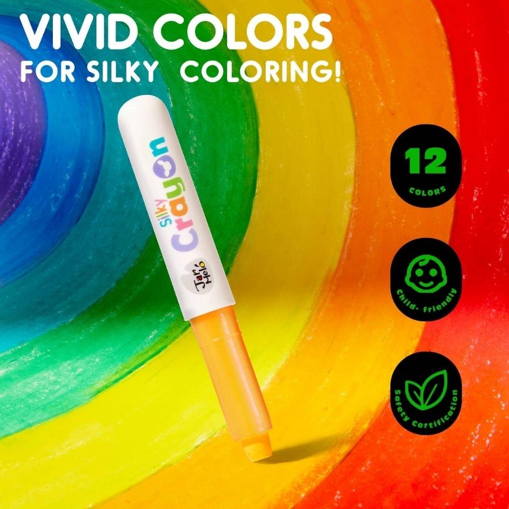 CERAS INFANTILES JARMELO ·CRAYONES ULTRA SUAVES LAVABLES 12 COLORES·