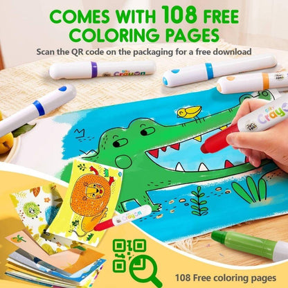 CERAS INFANTILES JARMELO ·CRAYONES ULTRA SUAVES LAVABLES 12 COLORES·