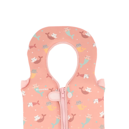 CHALECO FLOTADOR APRENDIZAJE TUTETE ·1-2 AÑOS MERMAID CATS·