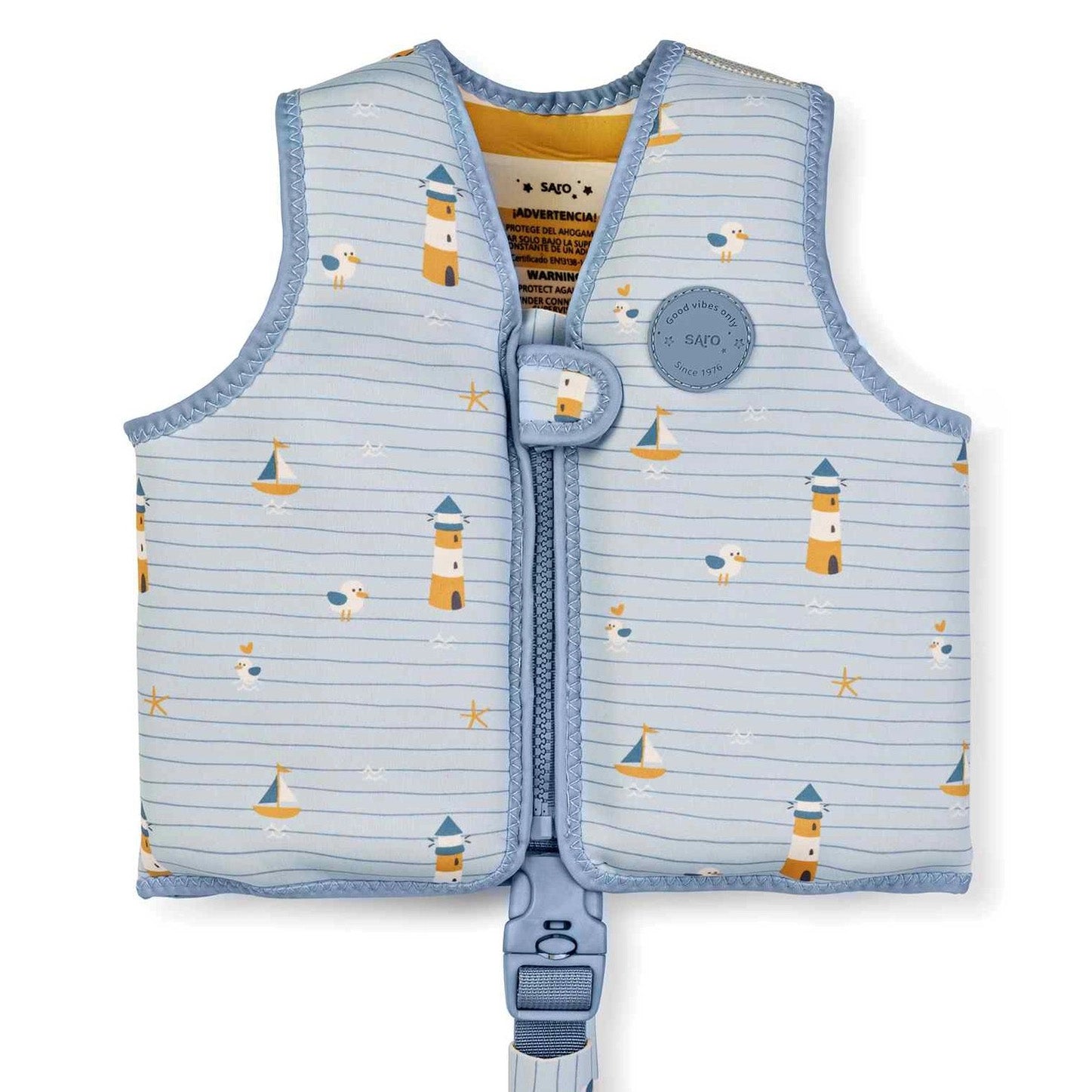 CHALECO FLOTADOR APRENDIZAJE SARO ·NAVY HUGS·