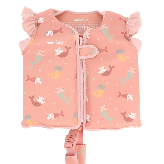 CHALECO FLOTADOR APRENDIZAJE TUTETE ·MERMAID CATS·