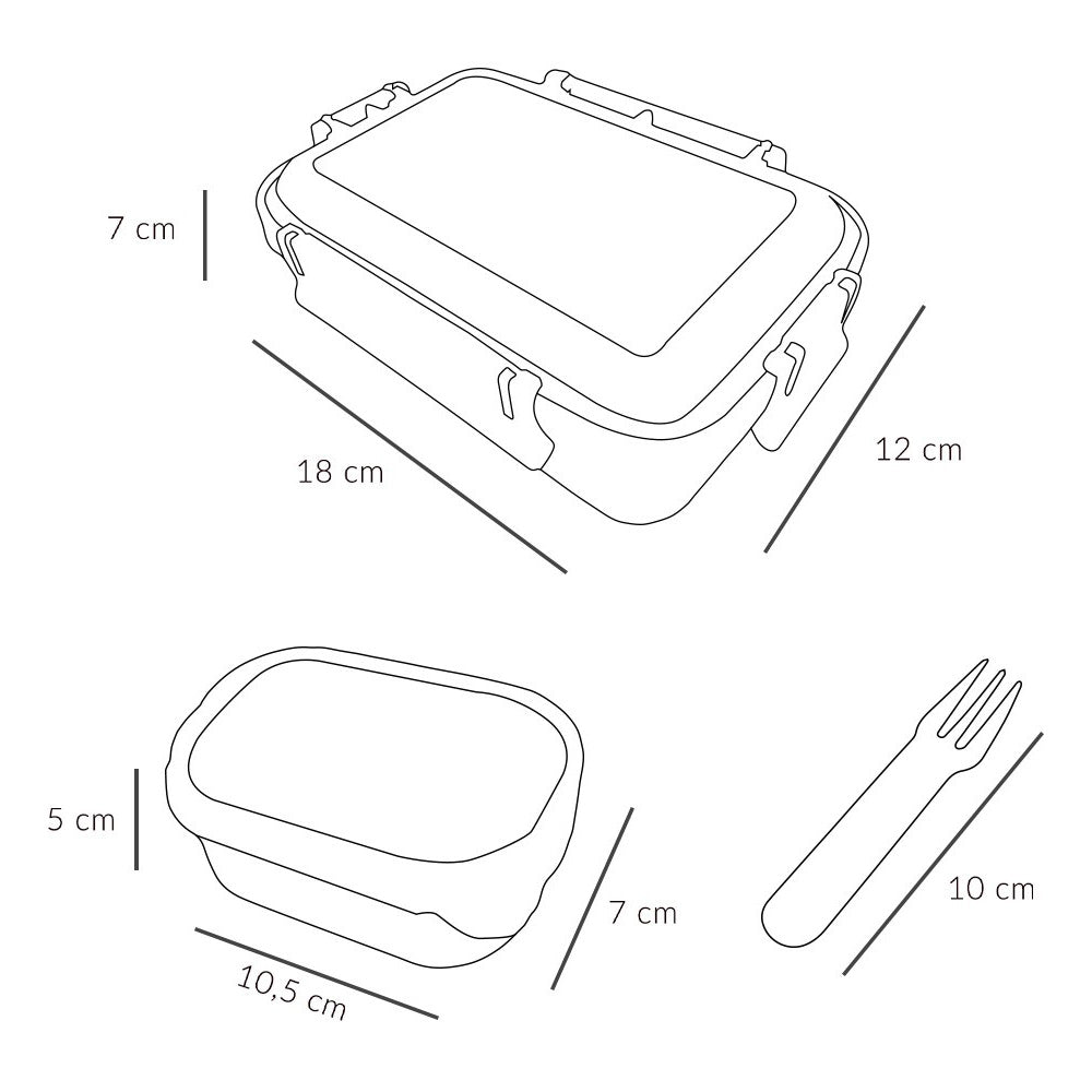 FIAMBRERA CAJA DE ALMUERZO TUTETE BENTO ·CROC·