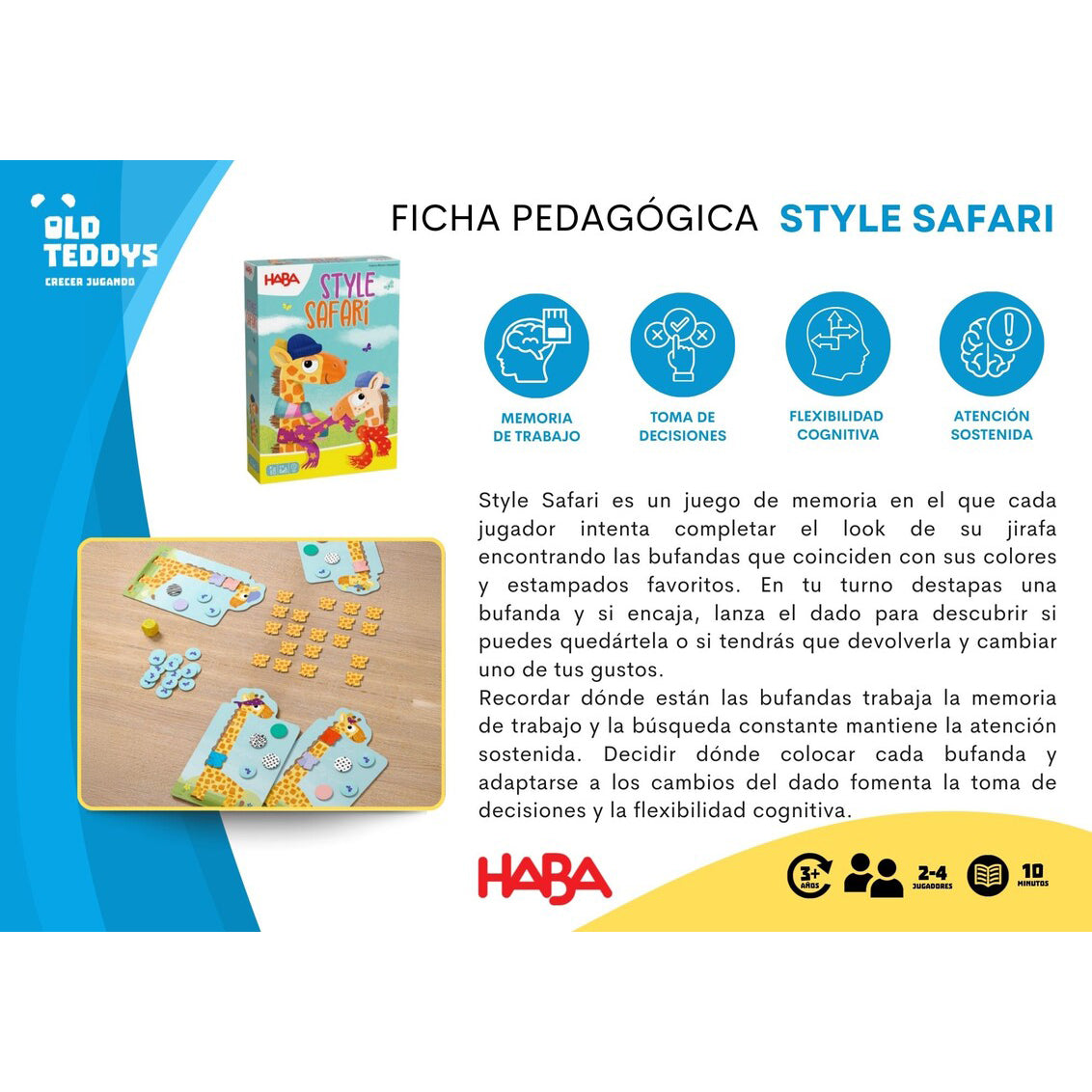 JUEGO DE MESA HABA ·STYLE SAFARI·