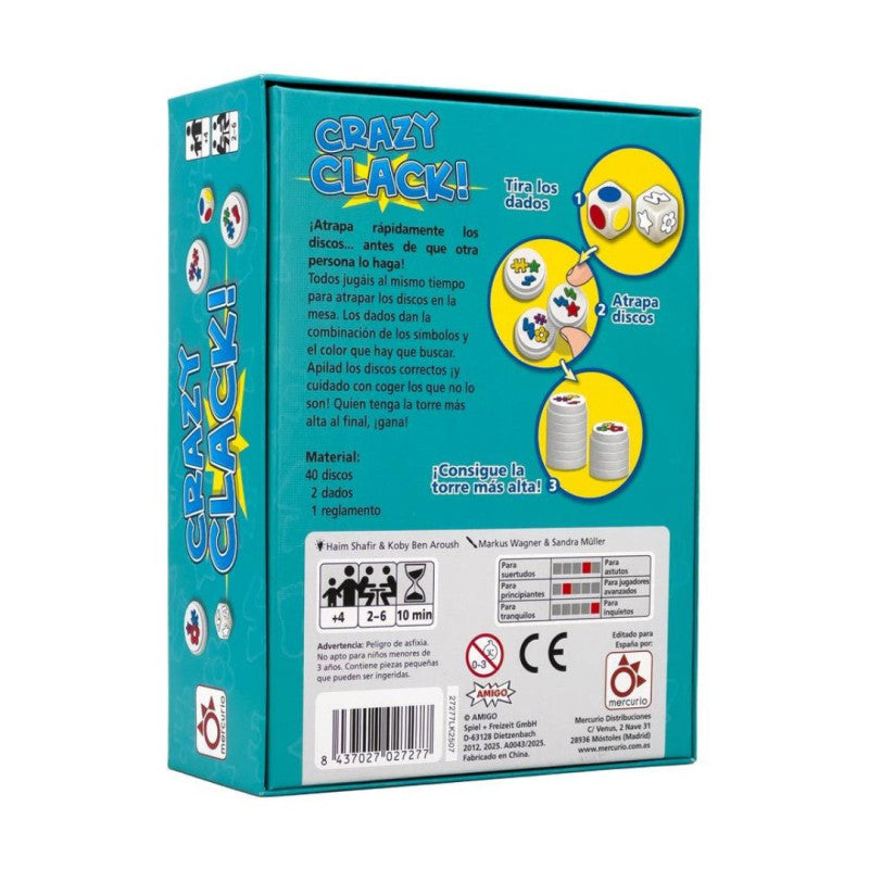 JUEGO DE MESA MERCURIO ·CRAZY CLACK!·