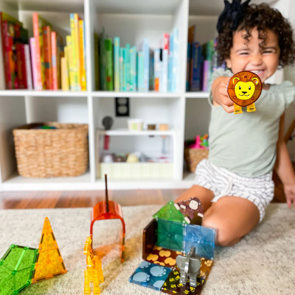 JUEGO MAGNÉTICO DE CONSTRUCCIÓN MAGNA-TILES ·SAFARI ANIMALS 25 PIEZAS·