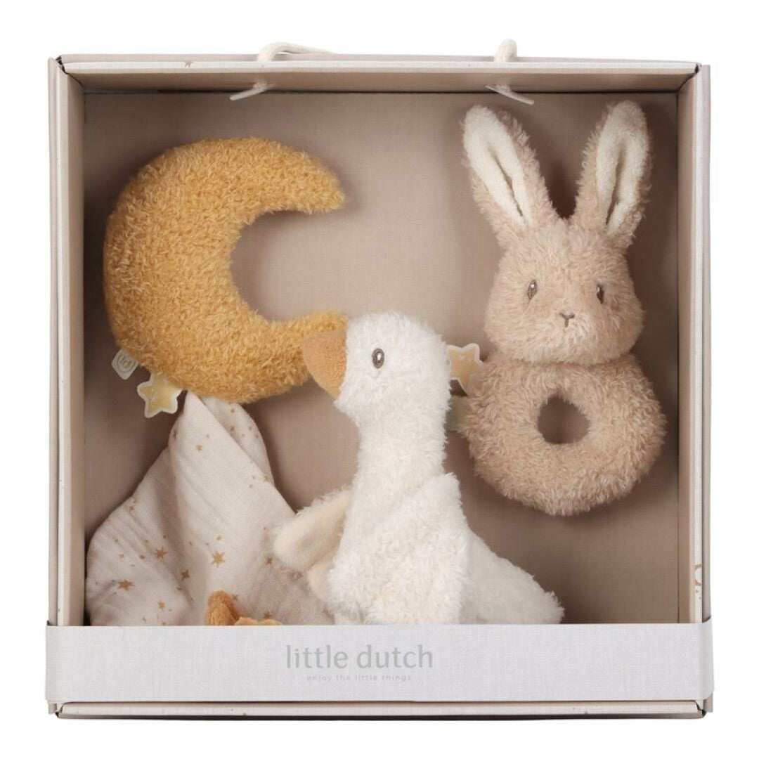 CAJA REGALO JUGUETES DE TELA LITTLE DUTCH ·NEWBORN NATURALS·