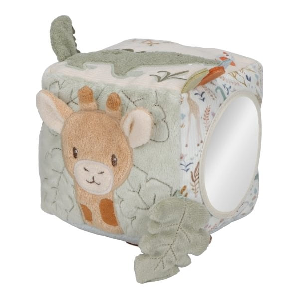 CUBO BLANDITO SENSORIAL DE ACTIVIDADES LITTLE DUTCH ·SAFARI FRIENDS·