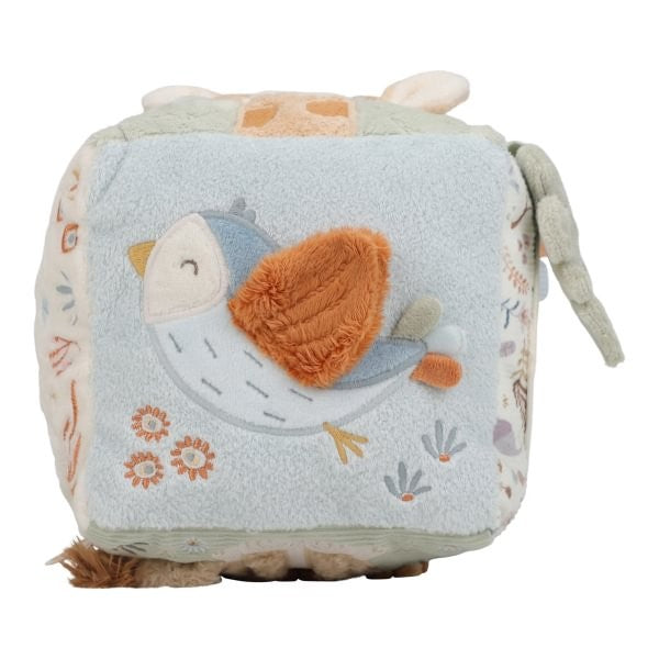 CUBO BLANDITO SENSORIAL DE ACTIVIDADES LITTLE DUTCH ·SAFARI FRIENDS·