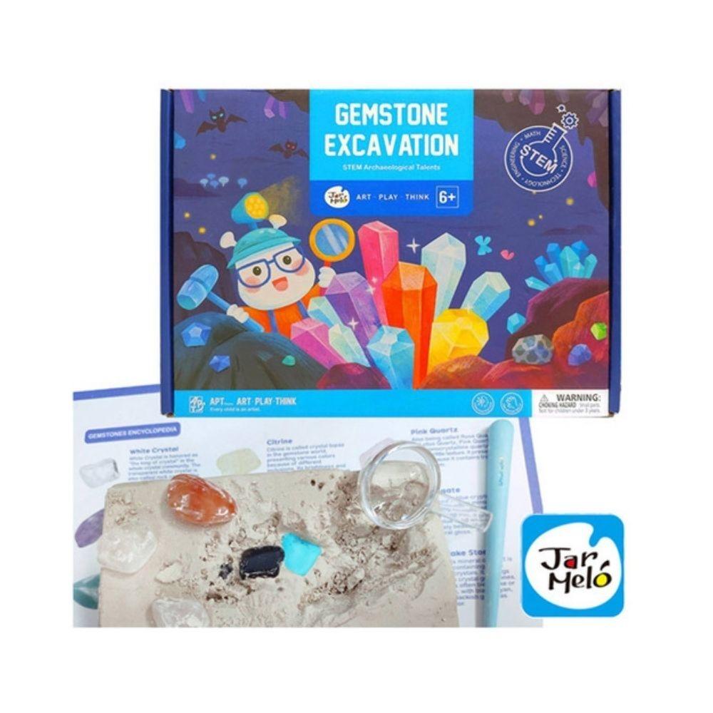 MANUALIDADES JARMELO ·KIT EXCAVACIÓN DE MINERALES GEOLOGICAL GEMSTONE·