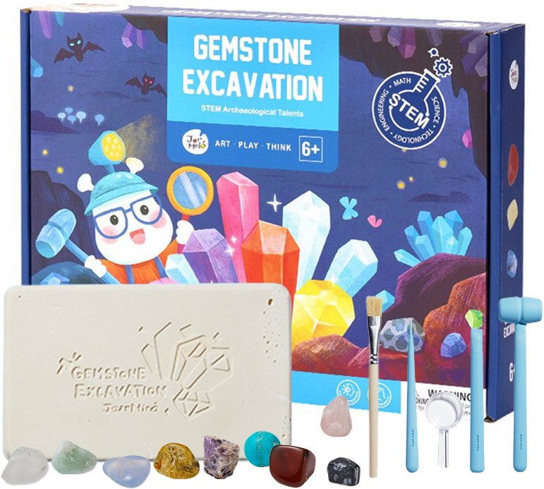 MANUALIDADES JARMELO ·KIT EXCAVACIÓN DE MINERALES GEOLOGICAL GEMSTONE·
