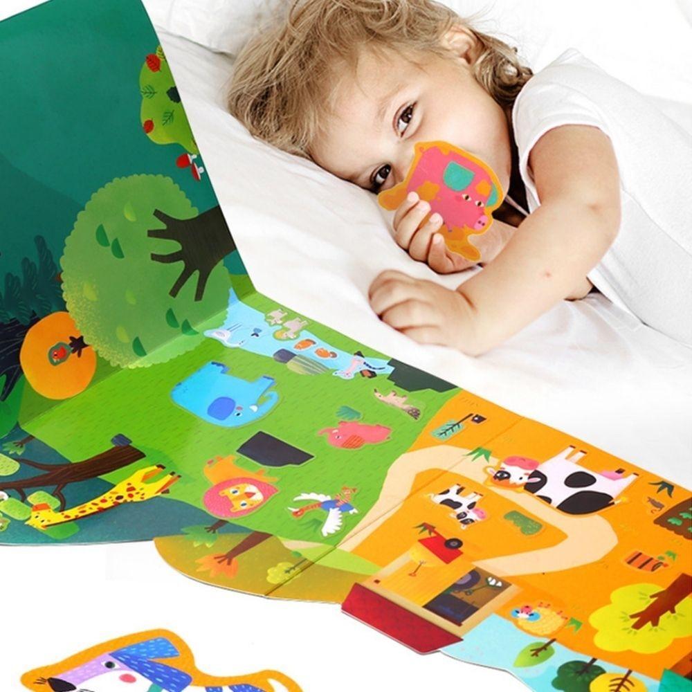 MANUALIDADES JARMELO ·LIBRO DE PEGATINAS REUTILIZABLES ANIMAL PLACE·