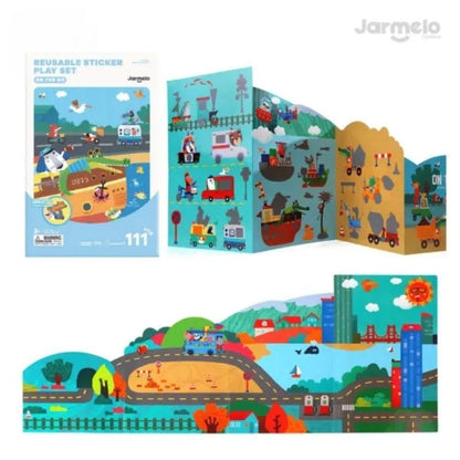 MANUALIDADES JARMELO ·LIBRO DE PEGATINAS REUTILIZABLES ON THE GO·