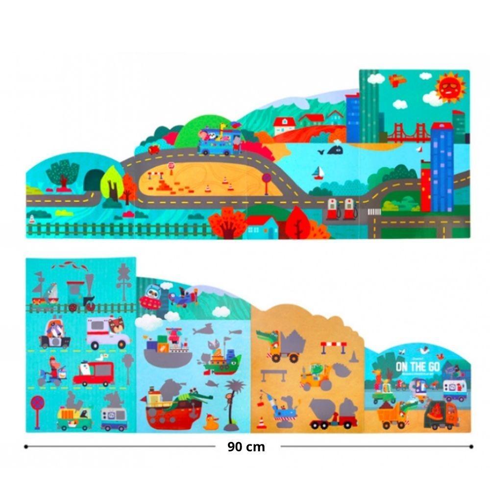 MANUALIDADES JARMELO ·LIBRO DE PEGATINAS REUTILIZABLES ON THE GO·