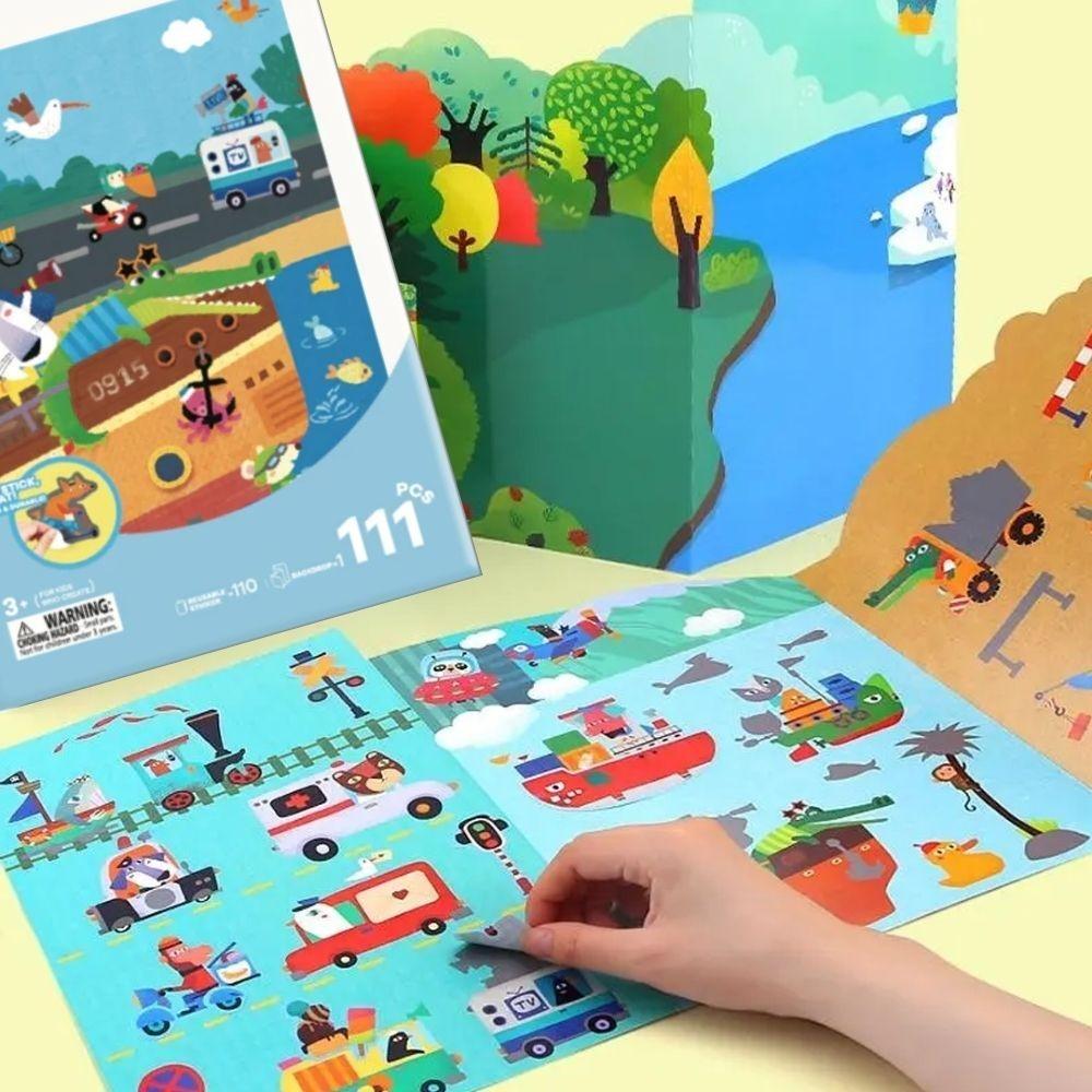 MANUALIDADES JARMELO ·LIBRO DE PEGATINAS REUTILIZABLES ON THE GO·
