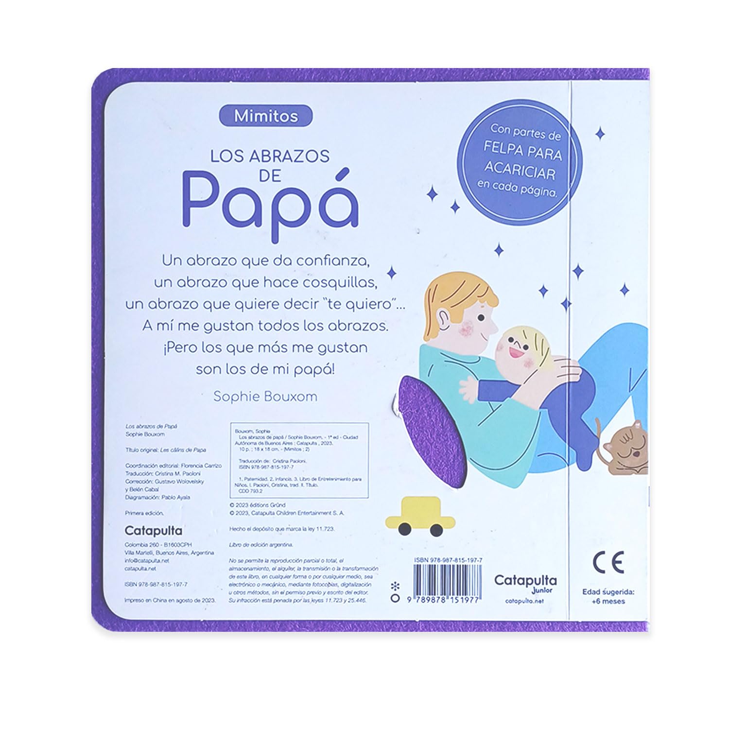 LIBRO INFANTIL - LOS ABRAZOS DE PAPÁ