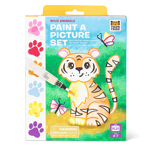 MANUALIDADES TIGER TRIBE ·SET PARA PINTAR ANIMALES SALVAJES·