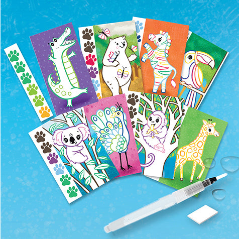 MANUALIDADES TIGER TRIBE ·SET PARA PINTAR ANIMALES SALVAJES·