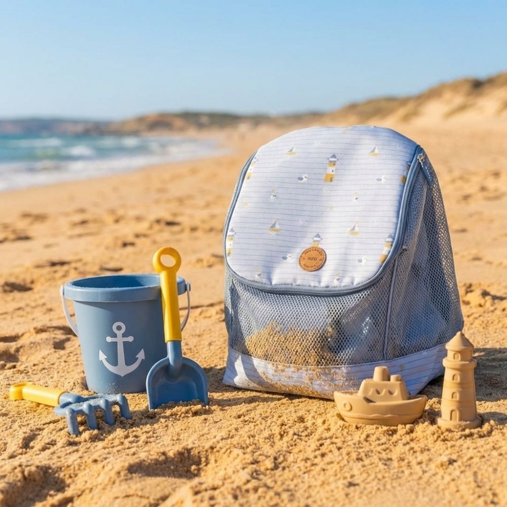 MOCHILA ANTIARENA SARO ·NAVY HUGS·