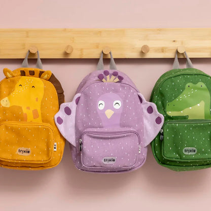 MOCHILA GRANDE INFANTIL TRIXIE ·PAVO REAL·