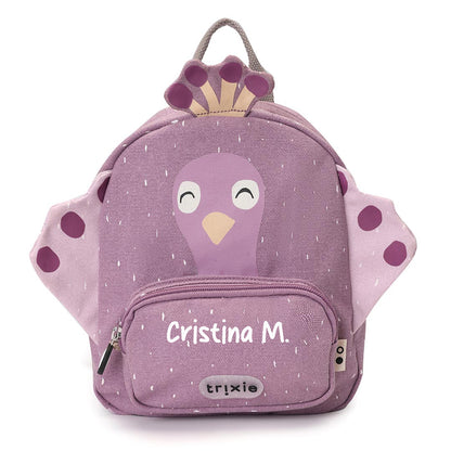 MOCHILA INFANTIL TRIXIE PEQUEÑA ·PAVO REAL·