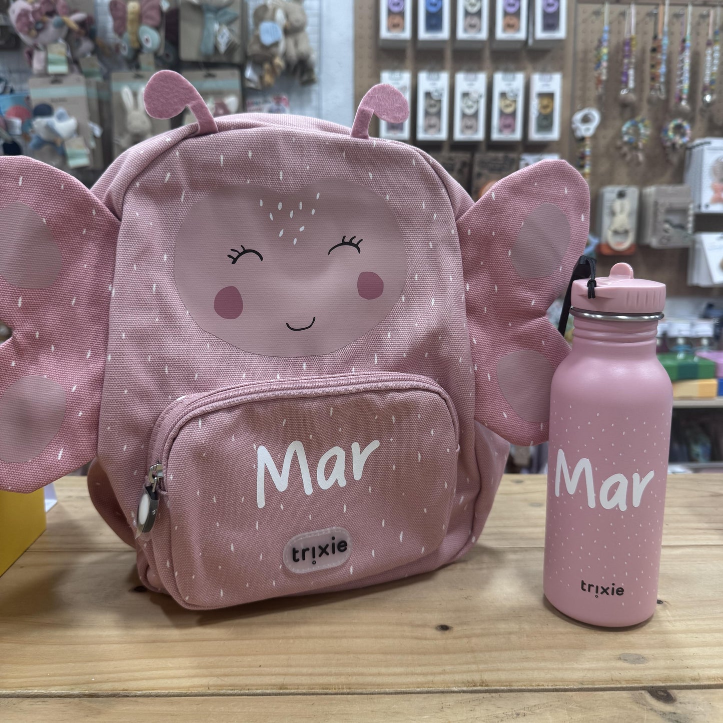 MOCHILA GRANDE INFANTIL TRIXIE ·MARIPOSA·