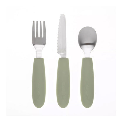 SET DE CUBIERTOS DE ACERO KIDDIKUTTER ·SAGE·