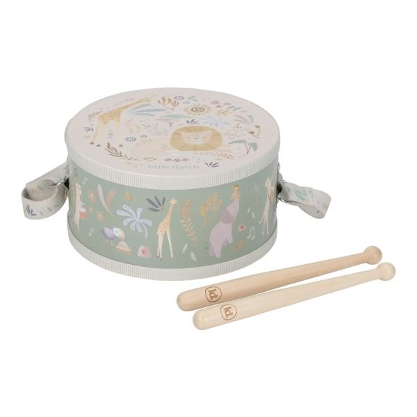 JUGUETE DE MADERA LITTLE DUTCH ·TAMBOR SAFARI FRIENDS·