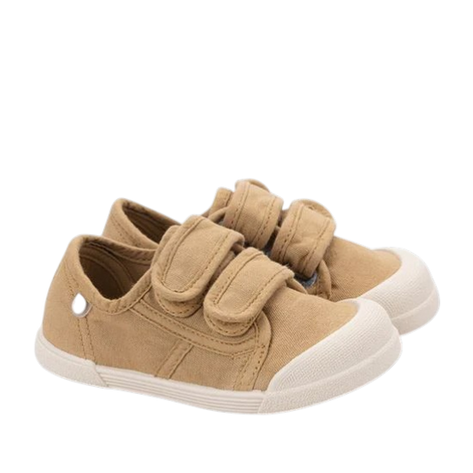 ZAPATILLAS RESPETUOSAS IGOR ·LONA VELCRO MOSTAZA·