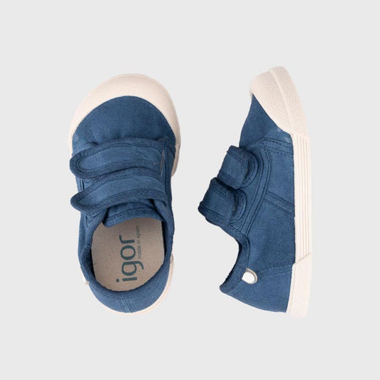 ZAPATILLAS RESPETUOSAS IGOR ·LONA VELCRO MARINO·