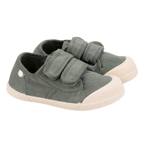 ZAPATILLAS RESPETUOSAS IGOR ·LONA VELCRO KAKI·