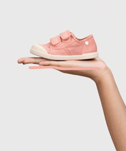 ZAPATILLAS RESPETUOSAS IGOR ·LONA VELCRO ROSA·