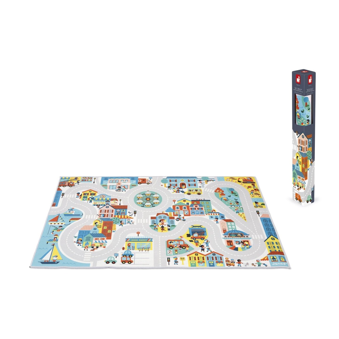 ALFOMBRA DE JUEGOS CROSS ROADS ·CIUDAD· - Happy Moments Baby