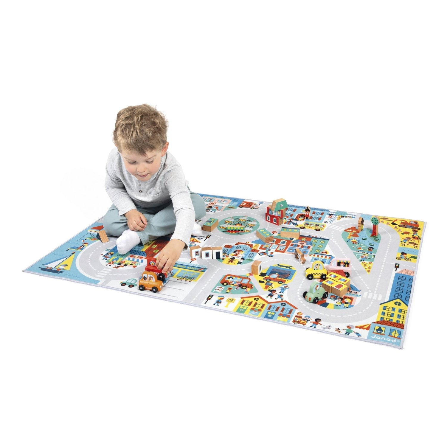 ALFOMBRA DE JUEGOS CROSS ROADS ·CIUDAD· - Happy Moments Baby