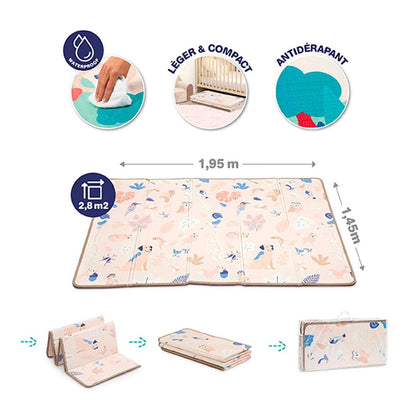 ALFOMBRA DE JUEGOS PLEGABLE Y REVERSIBLE LUDI - Happy Moments Baby