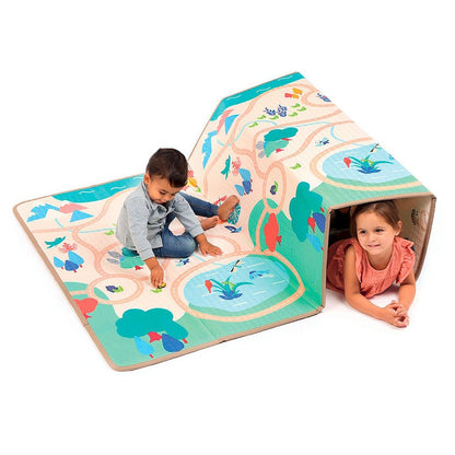 ALFOMBRA DE JUEGOS PLEGABLE Y REVERSIBLE LUDI - Happy Moments Baby