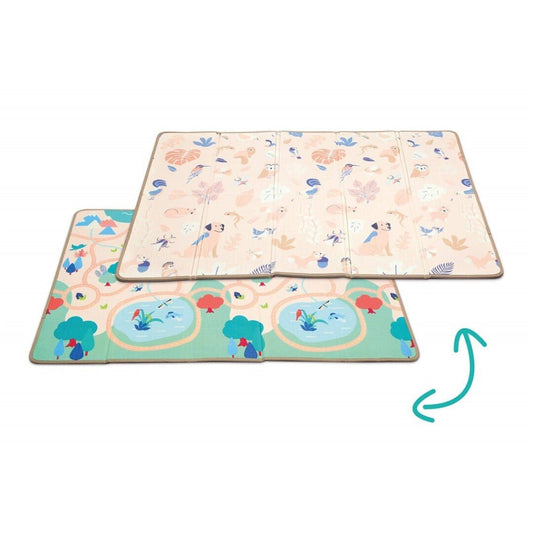 ALFOMBRA DE JUEGOS PLEGABLE Y REVERSIBLE LUDI - Happy Moments Baby