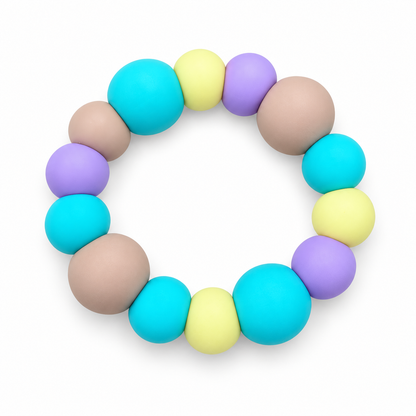 Anilla sensorial de silicona Pastel Dream de 6 cm