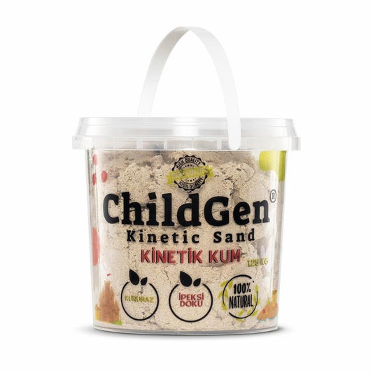 ARENA CINÉTICA CHILDGEN ·BOTE DE 1KG COLOR NATURAL· - Happy Moments Baby